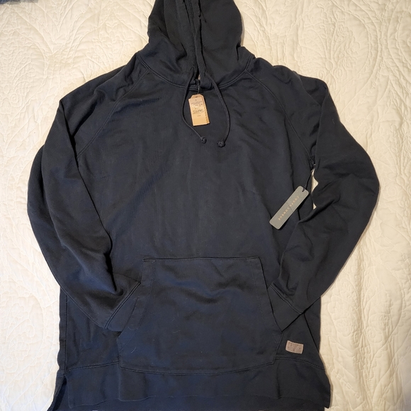 NWT 100% Cotton American Eagle Outfitters Dark Blue Hooded Sweater - Picture 1 of 3